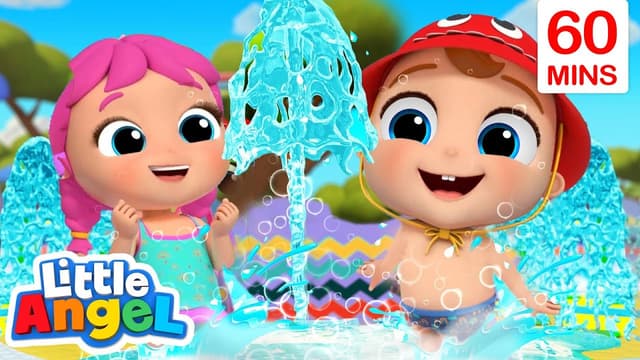 Fun at the splash pad