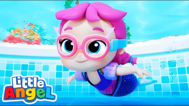 JIll swims like a mermaid